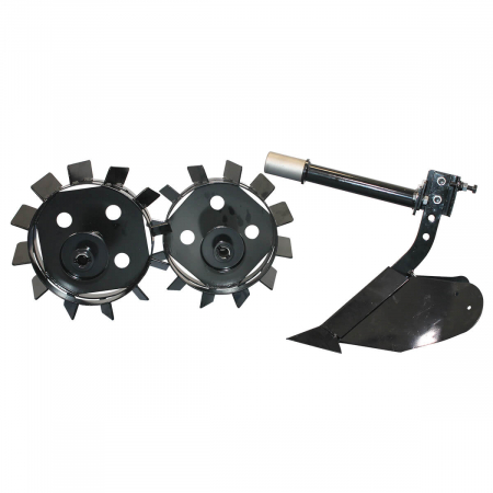 Accesorii motocultoare - SET ROTI METALICE SI PLUG BISONTE BTA-SP360 