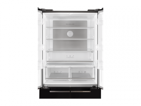 Side by side Tesla RF5100FMBE, 511 l, Clasa E, Total No Frost, Motor Inverter, Display LED, H 190 cm, Sticla Neagra [2]