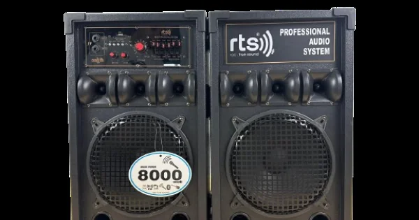 Audio & Home Cinema - SISTEM BOXE RTS-8500, 80W/ DIMENSIUNI 33X30X55CM/BUCATA,TELECOMANDA,NEGRU