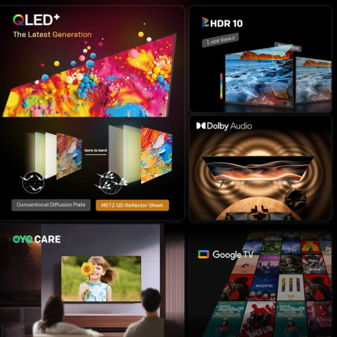 Televizor METZ QLED 40MQE7000, 100 cm, Smart Google TV, Full HD, Clasa E (Model 2025) [3]