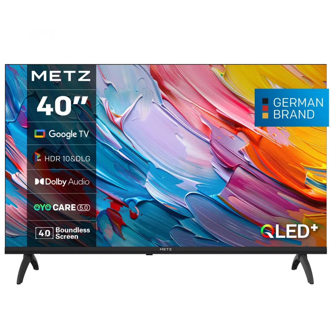 Televizioare & Accesorii tv  - TELEVIZOR METZ QLED 40MQF7000Z, 100 CM, SMART GOOGLE TV, FULL HD, CLASA E (MODEL 2025)