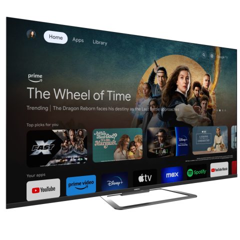 Televizor - Televizor QLED Horizon 43HQ8590U/D, 109 cm, Smart Google TV, 4K Ultra HD, Clasa F (Model 2024)