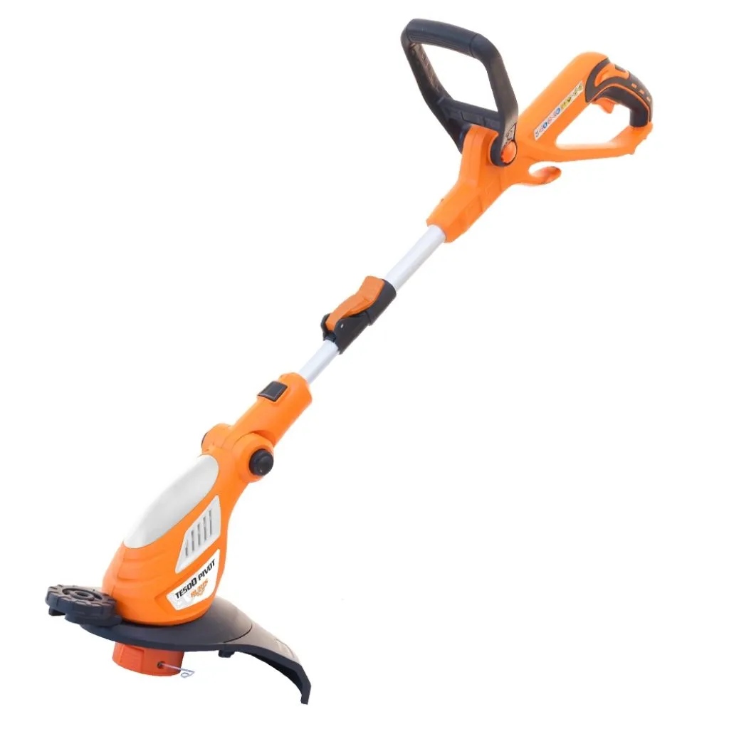 Casa, Gradina & Bricolaj - Trimmer electric pentru tuns gazon/iarba Ruris TE500 Pivot, putere 500 W, diametru taiere 30 cm,Portocaliu