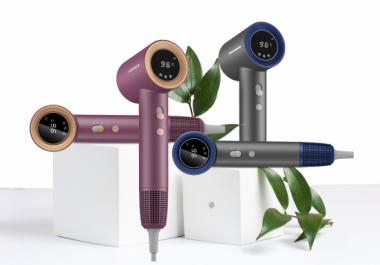 Ingrijire personala - USCĂTOR DE PĂR HEINNER HHD-H17DBLDC-PP, 1700 W, DISPLAY, 3 TREPTE PUTERE, 4 SETĂRI DE TEMPERATURĂ, TEHNOLOGIE HEAT BALANCE, MOV