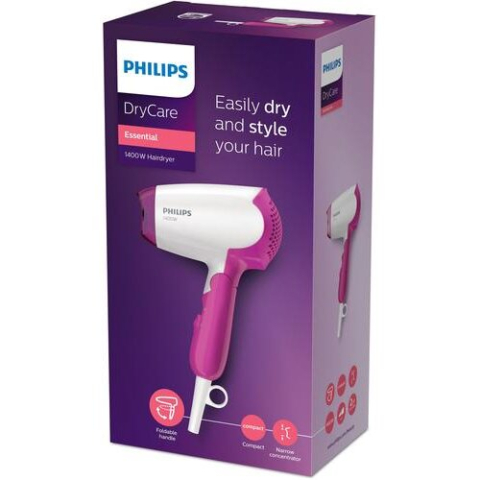 Uscatoare de par - Uscator de par Philips BHD003/00 1400 W Roz/Alb