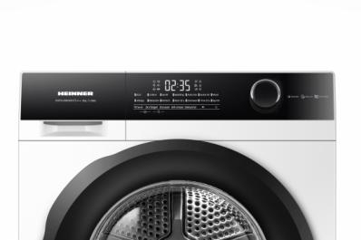USCĂTOR DE RUFE CU POMPĂ DE CĂLDURĂ HEINNER HHPD-HMK90IVFC+++, 9 KG, CLASA C, MOTOR INVERTER, DISPLAY DIGITAL, SUPORT USCARE ÎNCĂLȚĂMINTE, 14 PROGRAME, ALB [3]