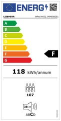 Vitrina pentru vinuri Liebherr WPsd 4652 Vinidor, 272 l, 107 sticle, Clasa F, 145.4 cm, SmartSteel [2]