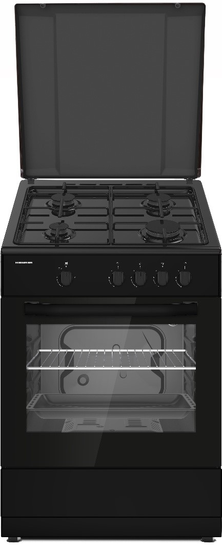 Electrocasnice & Climatizare - ARAGAZ GAZ HEINNER HFSC-SME66IBK, 60X60CM, 4 ARZATOARE, SUPORT EMAIL, CAPAC METALIC, APRINDERE ELECTRICA, DISPOZITIV DE SIGURANTA PLITA SI CUPTOR, USA CUPTOR CU GEAM DUBLU, DUZE GPL INCLUSE, TAVA SI