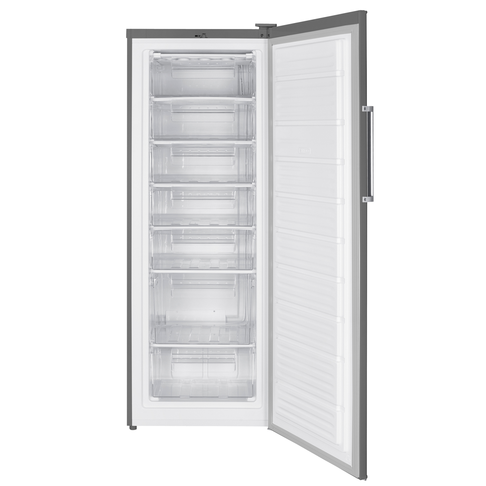 Electrocasnice & Climatizare - CONGELATOR SAMUS SCGX337E, 242 L, CLASĂ ENERGETICĂ E, DEZGHEȚARE MANUALĂ, TERMOSTAT REGLABIL, 7 SERTARE, ÎNĂLȚIME 170 CM, INOX