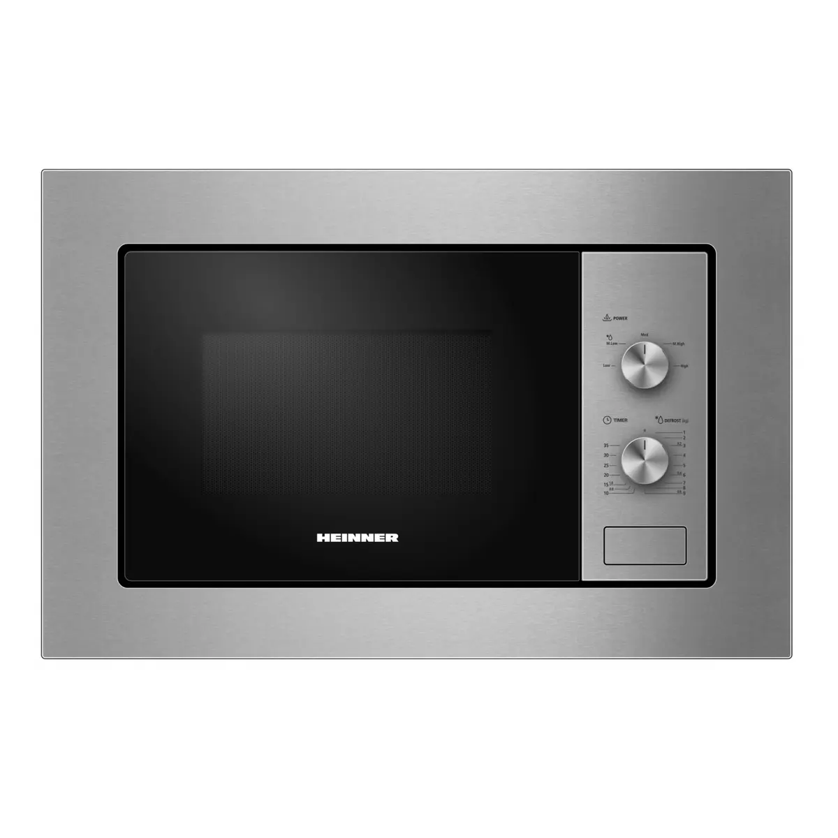 Electrocasnice & Climatizare - CUPTOR CU MICROUNDE INCORPORABIL HEINNER HMW-MDBI20MIX, 800 W, 20 L, 5 TREPTE PUTERE, TIMER, PLATOU ROTATIV 24.5 CM (INOX/NEGRU)