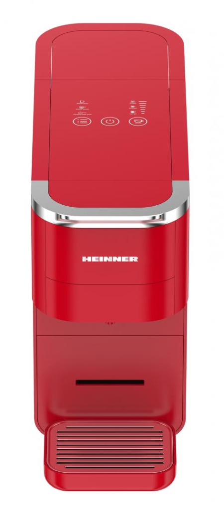 Electrocasnice & Climatizare - Espressor cu capsule HEINNER HEMC-DD15RED, 1525 W, Rezervor 1.5 l, Ecran digital si control tactil, Compatibil cu Nespresso, Dolce Gusto, Ese Pods/Pudra Rosu
