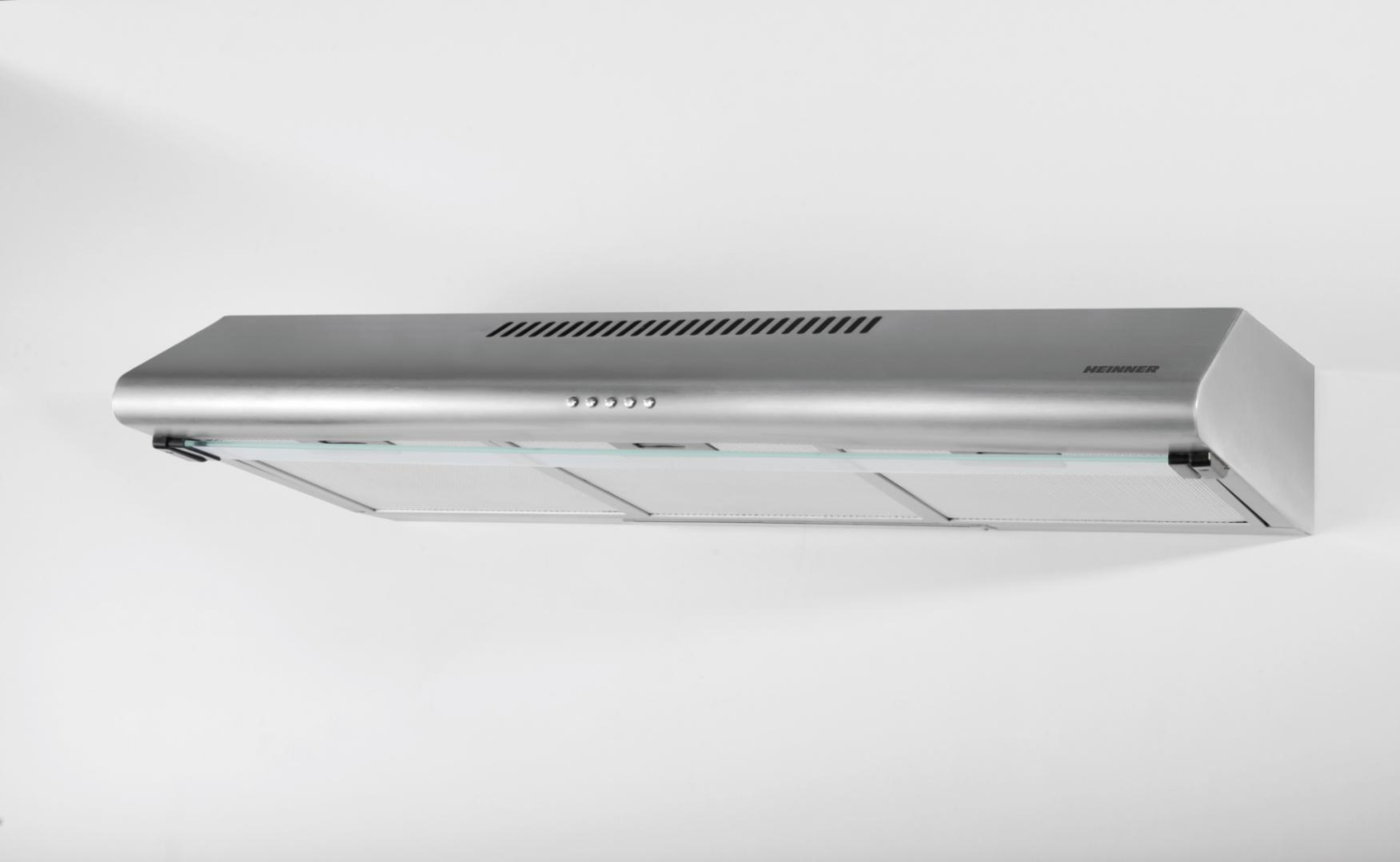 Electrocasnice & Climatizare - Hota traditionala Heinner HCH-490-SS, 90 cm, 2 motoare, Putere de absorbtie 304.5 m3/h, Lumina LED, 3 trepte de viteza, clasa C, inox