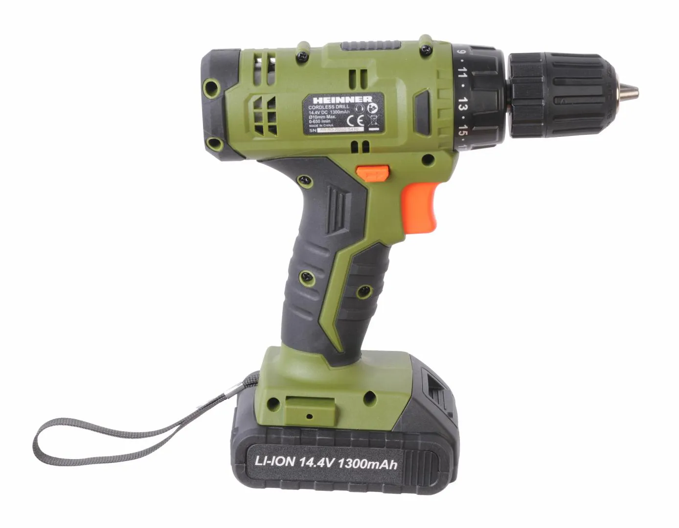 Casa, Gradina & Bricolaj - Masina de gaurit si insurubat pe acumulator Heinner AMGA008, 14.4 V, 650 RPM, 26 Nm, 21+1 trepte torsiune, 10 mm mandrina rapida, acumulator, incarcator,Verde