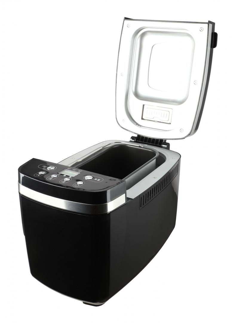 Electrocasnice & Climatizare - Masina de paine HEINNER HBM-D850BK2P, 14 programe, Timer 13 ore, Functie mentinere temperatura, Control digital Negru/Argintiu