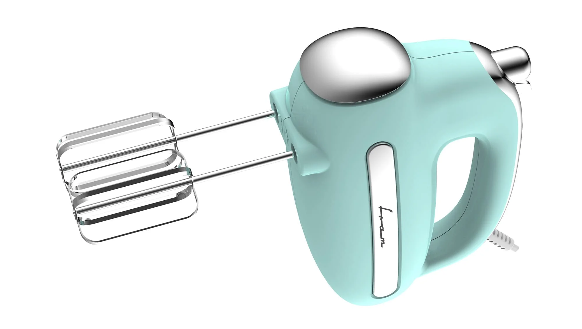 Electrocasnice & Climatizare - Mixer de mana Fram FHM-3005GR, 300 W, 5 Viteze + Turbo, Teluri si carlige inox Verde