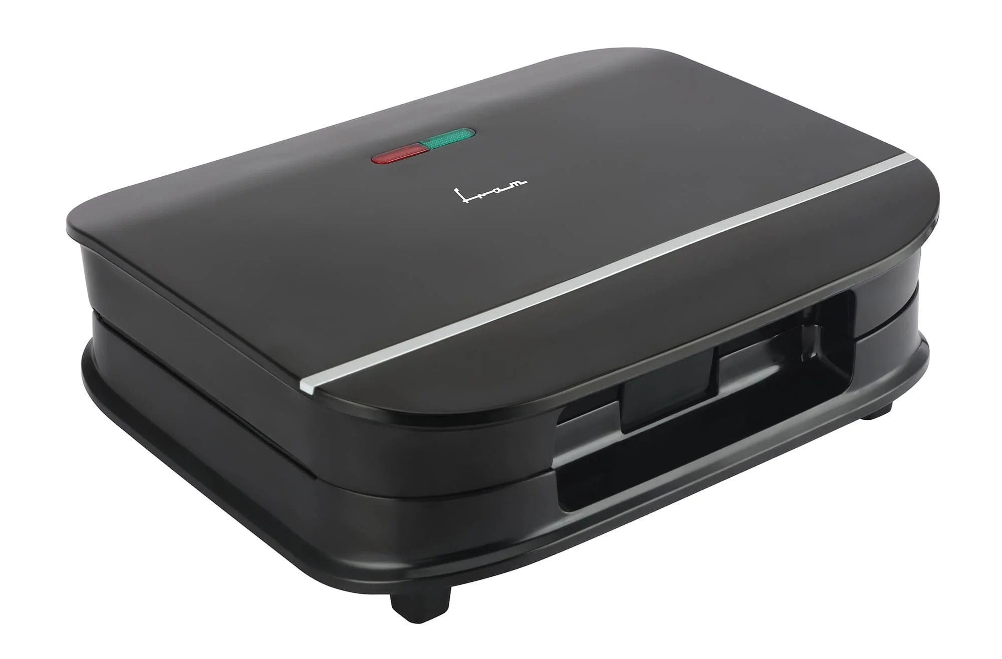 Electrocasnice & Climatizare - Sandwich maker Fram FSM-700BK, 700 W, Placi fixe triunghi, 2 sandwichuri Negru