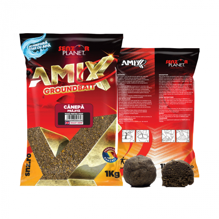 AMIX® CANEPA PRAJITA (NEGRU) 1kg [1]