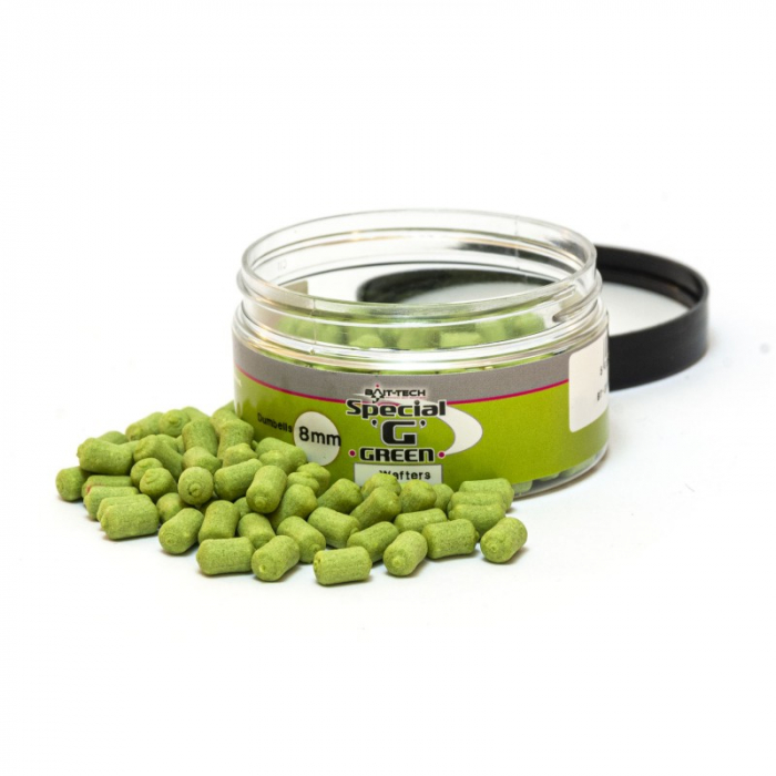 BAIT TECH WAFTERS - SPECIAL G GREEN DUMBELLS 8MM [1]