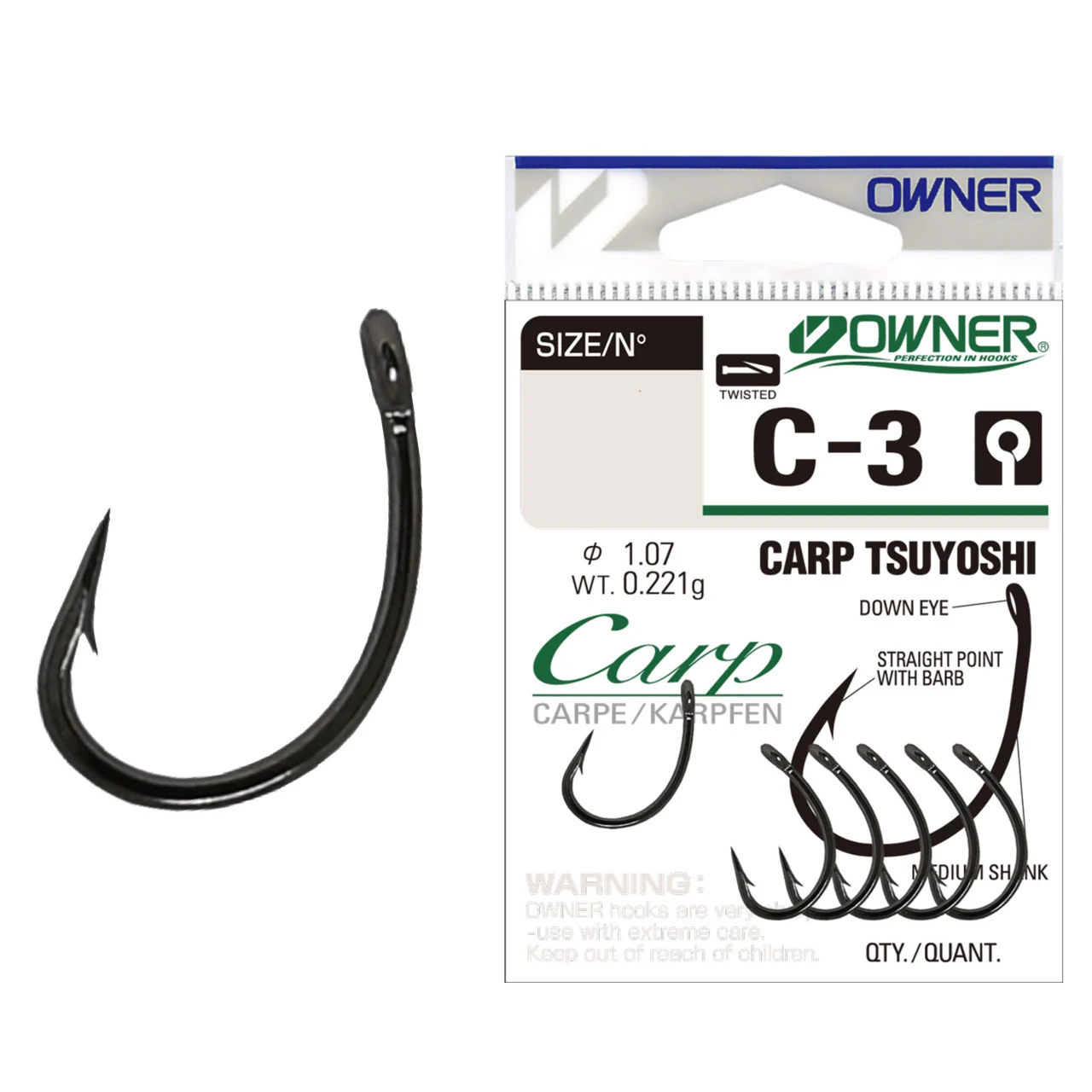 Carlig Owner C-3 No.6 Carp Tsuyoshi 7buc/plic [2]