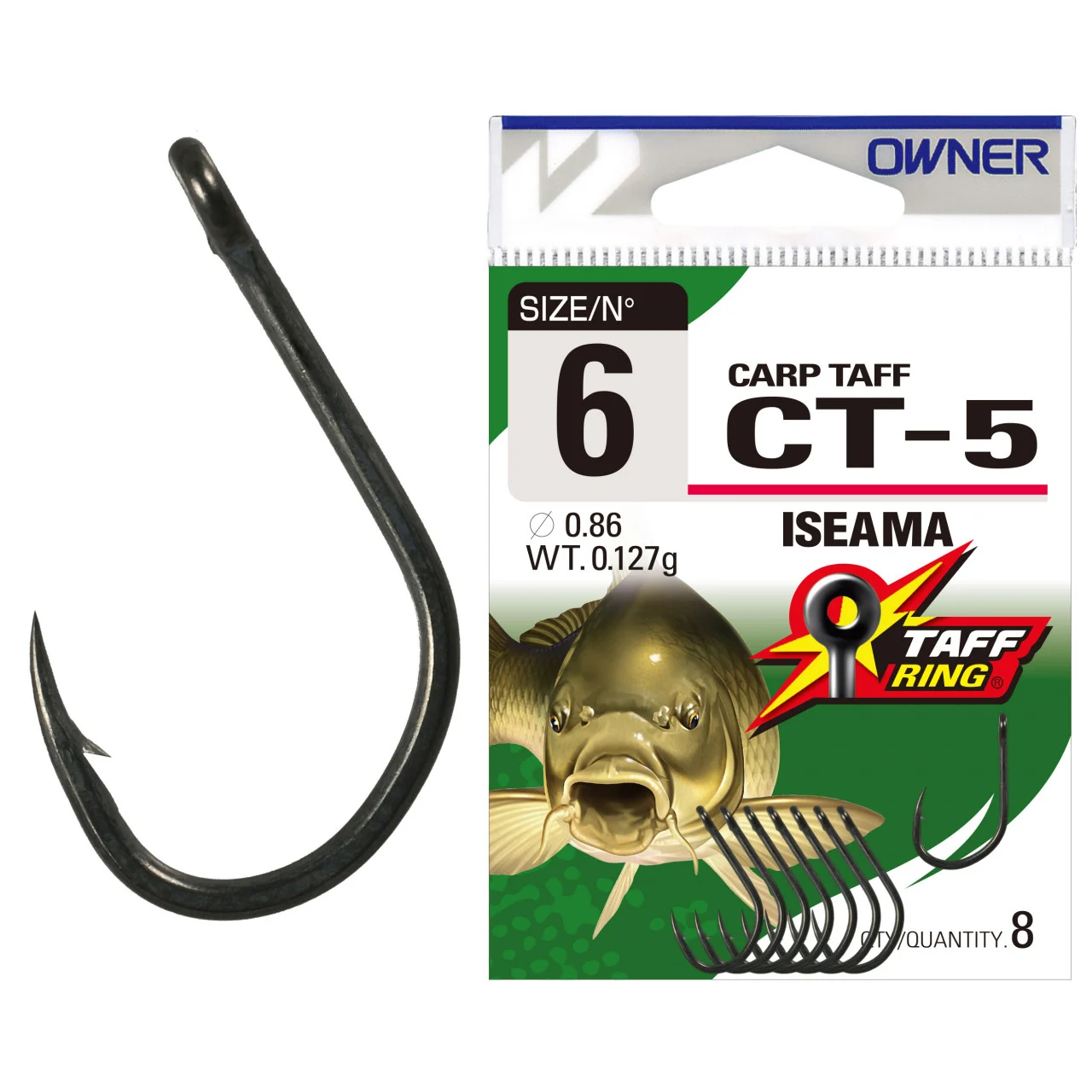 Carlig Owner CT-5 No.8 Carp Iseama 9buc/plic [2]