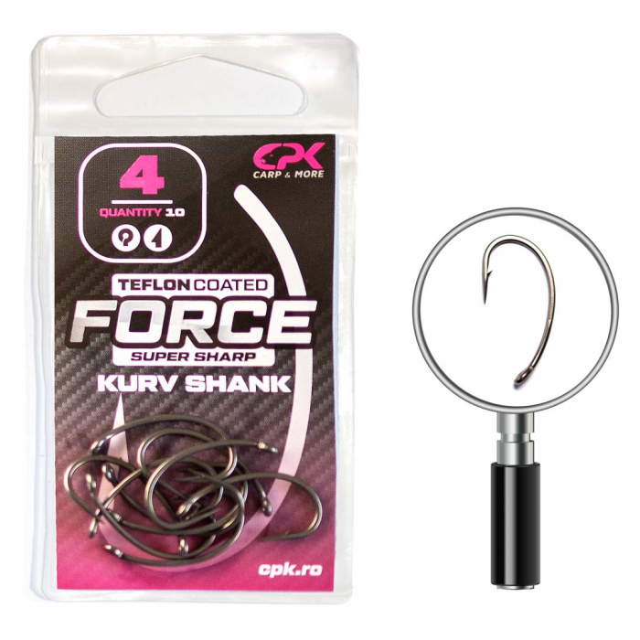 Carlige CPK Force Teflon Coated Kurv Shank, 10buc/plic NR.8 [1]