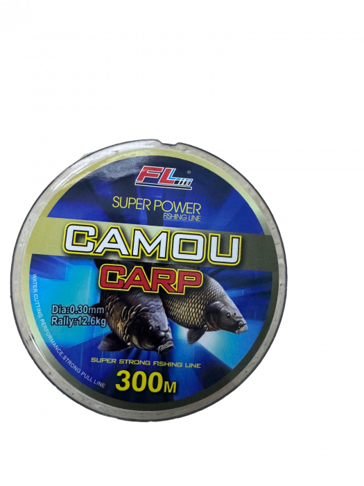 FIR MONOFILAMENT FL CAMOU CARP 300M 0.30MM/12.6KG [1]