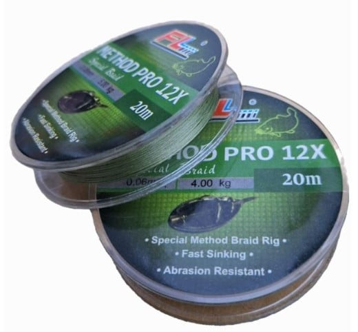 FIR TEXTIL METHOD BRAID RIG PRO 12X, 20m 0.14mm/16kg [1]