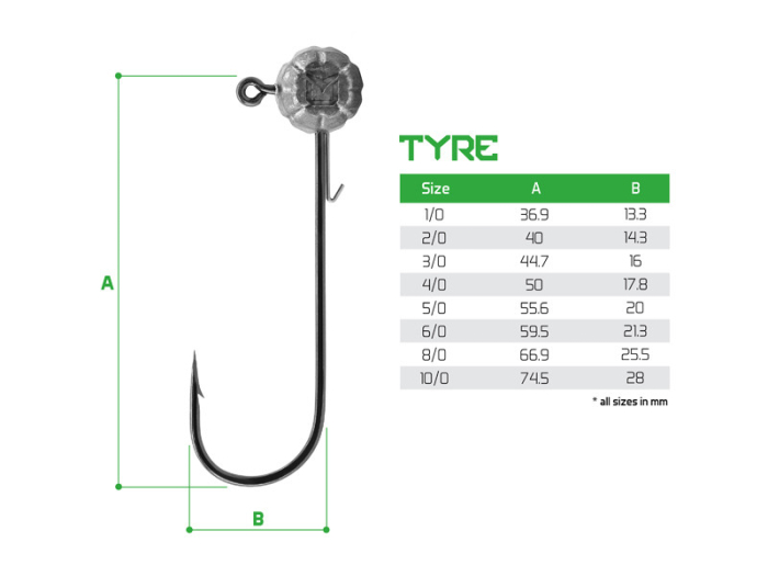 Jig rotund cu spin pentru năluci Delphin TYRE / 5 buc | 5g-2/0 [5]
