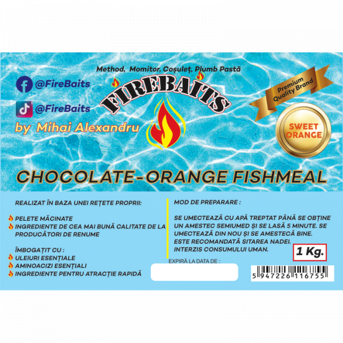Nada Fire Baits Chocolate Orange FishMeal 1kg [2]
