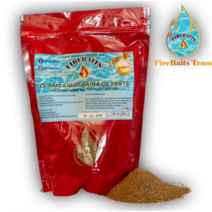 Nada Fire Baits Clasic Light Faina De Peste 1kg [1]
