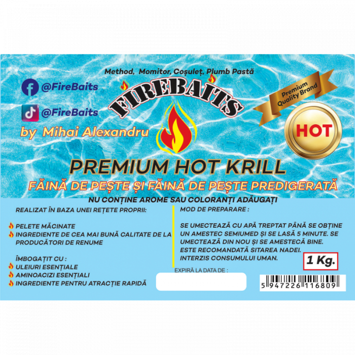 Nada Fire Baits Premium Hot Krill 1kg [2]