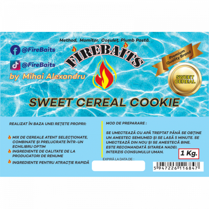Nada Fire Baits Sweet Cereal Cookie 1kg [2]