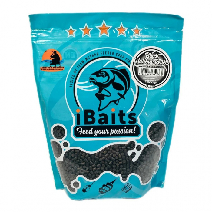 PELETE PREMIUM BLACK HALIBUT PELLETS 4MM 800 G [1]