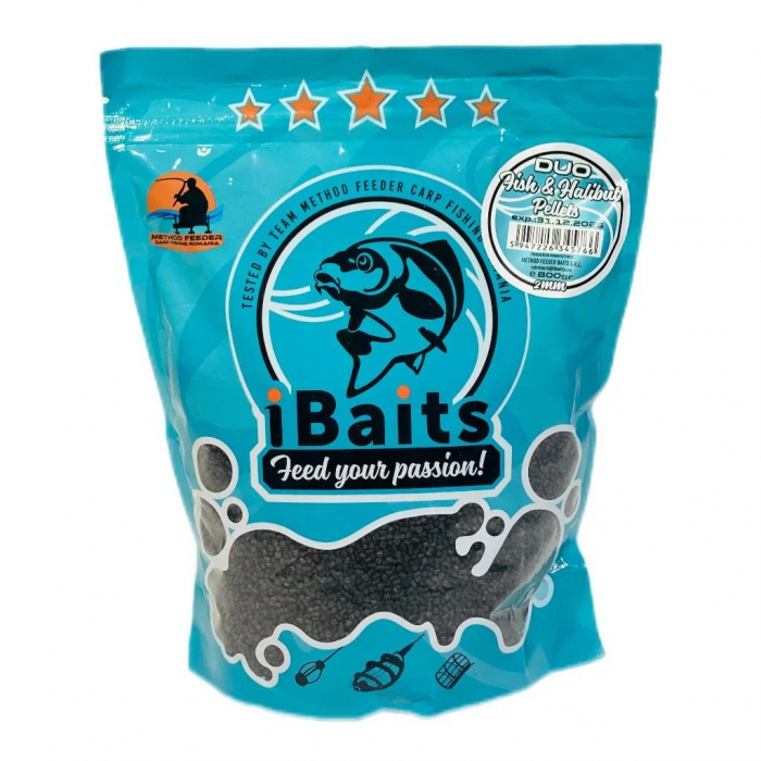 PELETE PREMIUM DUO FISH & HALIBUT PELLETS 2MM 800 G [1]
