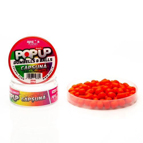 POP-UP DUMBELLS & BALLS CAPSUNA (ROSU) 6mm 15g [1]
