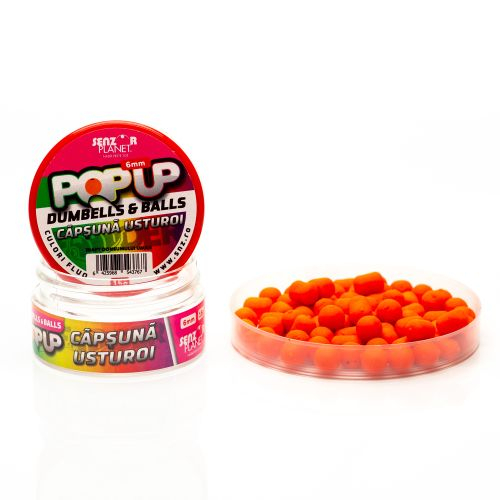 POP-UP DUMBELLS & BALLS CAPSUNA & USTUROI (PORTOCALIU) 6mm 15g [1]