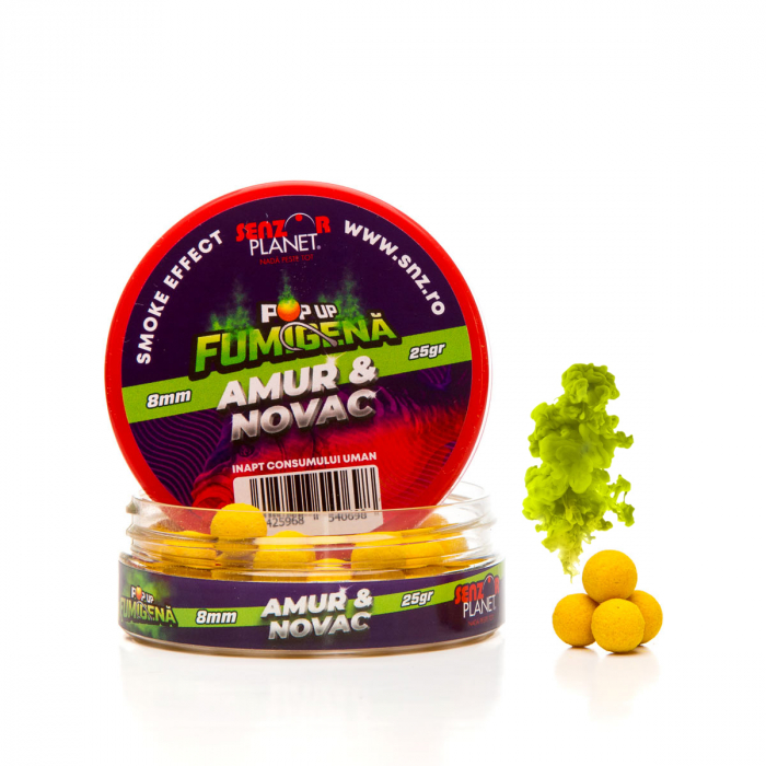POP-UP FUMIGENA AMUR & NOVAC (GALBEN) 8mm 25g [1]