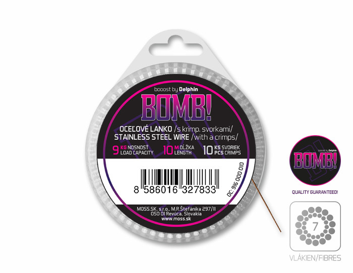 Strună din oțel BOMB! / 7 fibre 10m/14kg [2]
