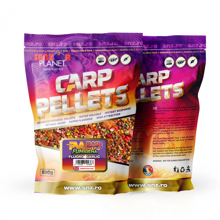SUMMER PVA BAG MIX FUMIGENA FLUORO GARLIC (MIX CULORI) 800g [1]