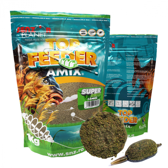 TOP FEEDER AMIX® METHOD SUPER GREEN (CANEPA) 1kg [1]