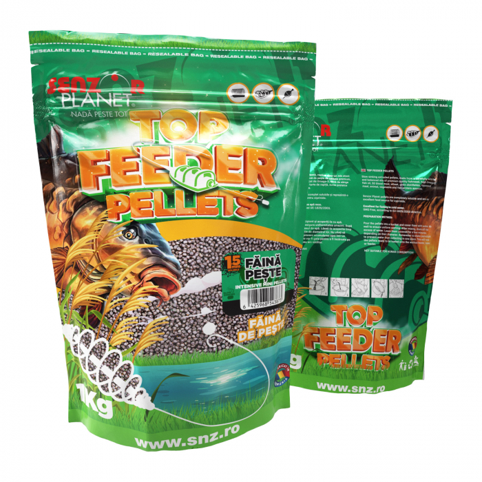 TOP FEEDER PELLETS FAINA PESTE (NEGRU) 1.5mm 1kg [1]