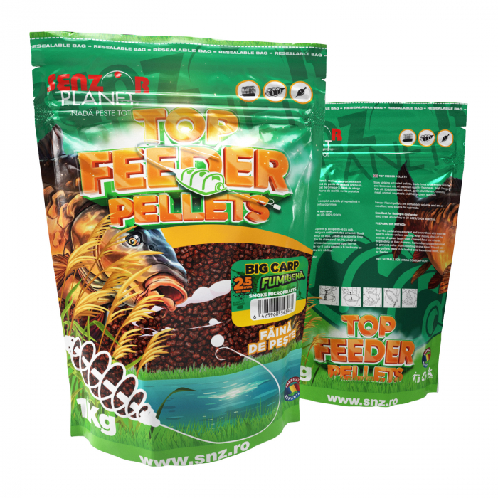 TOP FEEDER PELLETS FUMIGENA BIG CARP 2.5mm 1kg [1]