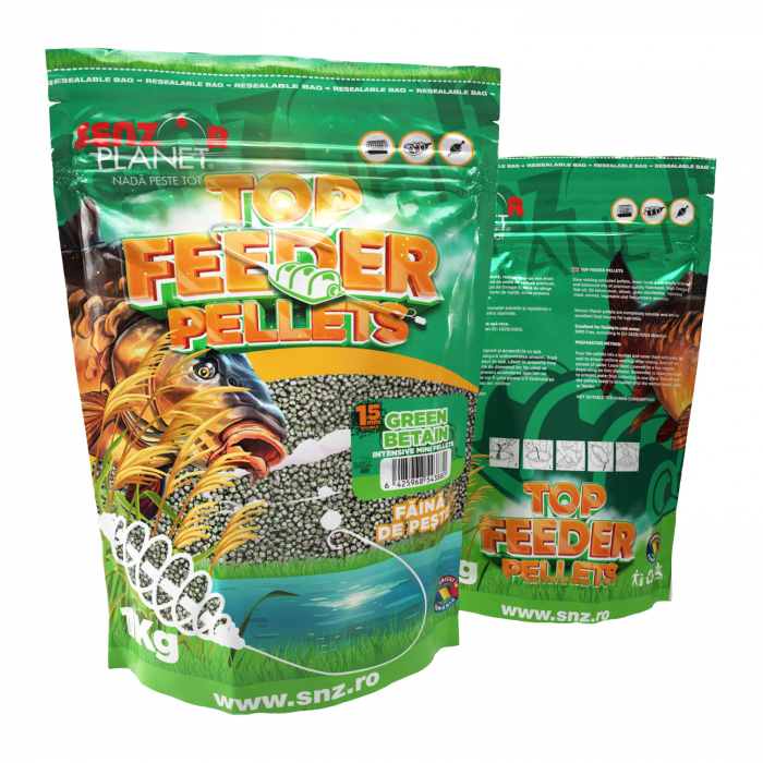 TOP FEEDER PELLETS GREEN BETAIN 1.5mm 1kg [1]