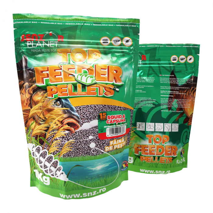 TOP FEEDER PELLETS SQUID & CAPSUNA 1.5mm 1kg [1]