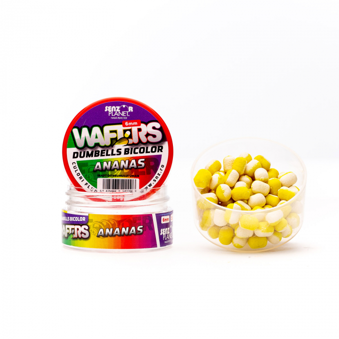 WAFTERS DUMBELLS BICOLOR ANANAS (ALB-GALBEN) 6mm 15g [1]