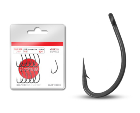 Pescuit la Crap - Carlig Delphin HKD GRASER tefcon / 10+1buc NR.4