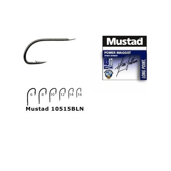 Carlige stationar - Carlig Mustad Forjat Bln Power Maggot, 10buc/plic Nr.16