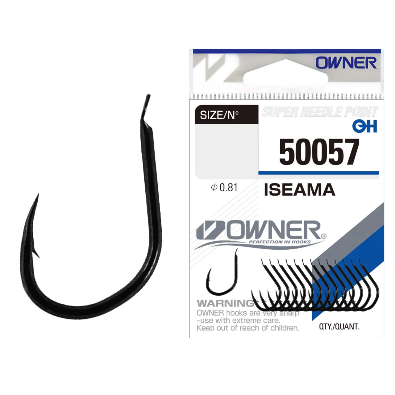 Pescuit la feeder,stationar - Carlig Owner 50057 No.10 Iseama 14buc/plic