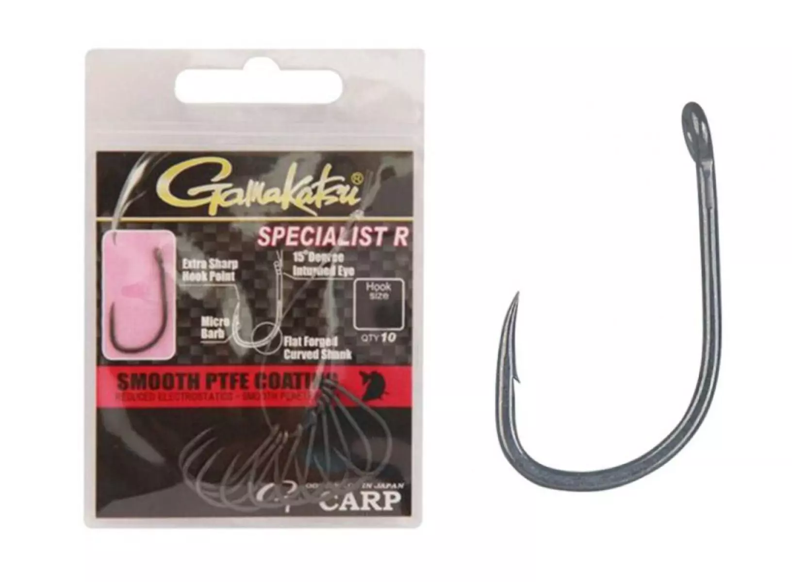 Carlige crap - Carlige Gamakatsu G-Carp Specialist R - Nr.4 10buc/plic