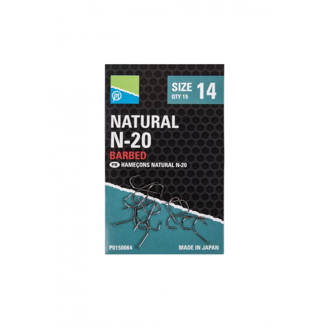 Pescuit la feeder,stationar - Carlige Preston Natural N-20 Nr.18 15buc/plic